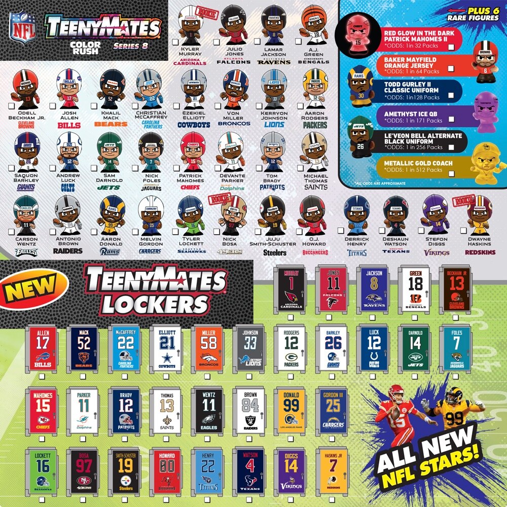 teenymates nfl series x