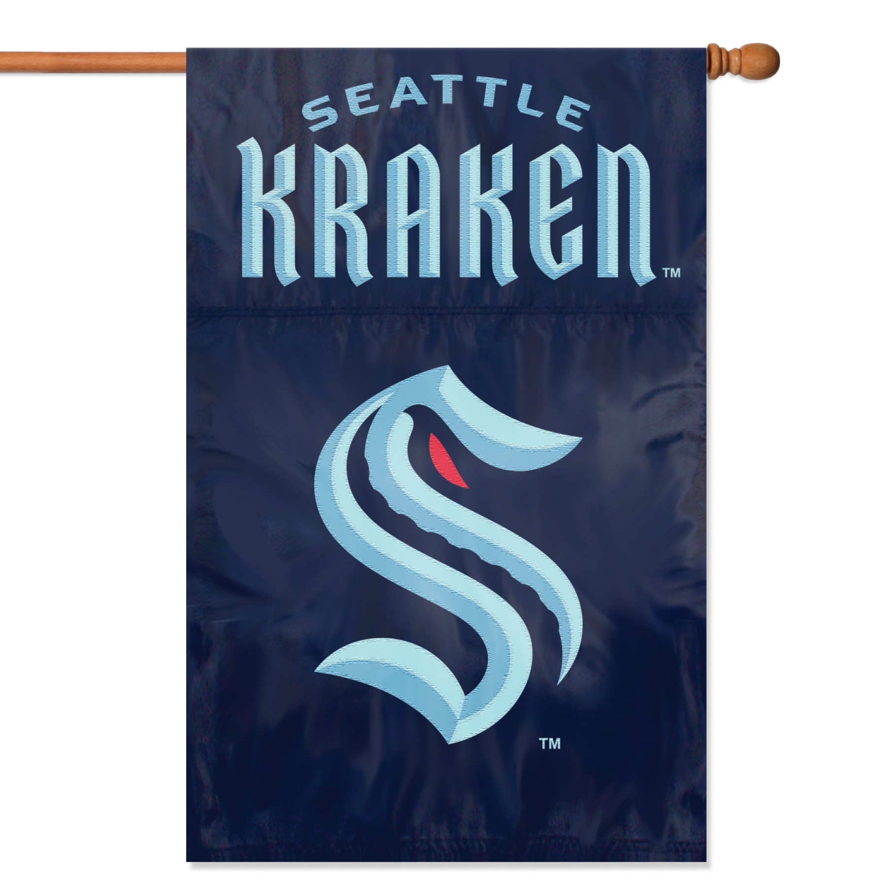 Seattle Kraken Applique Banner Flag