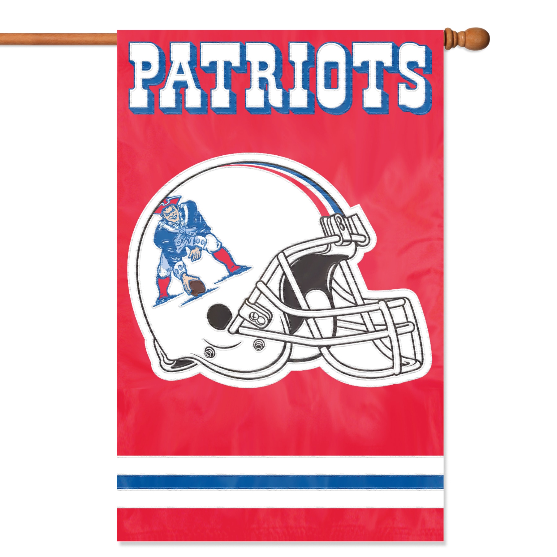 New England Patriots Throwback Applique Banner Flag