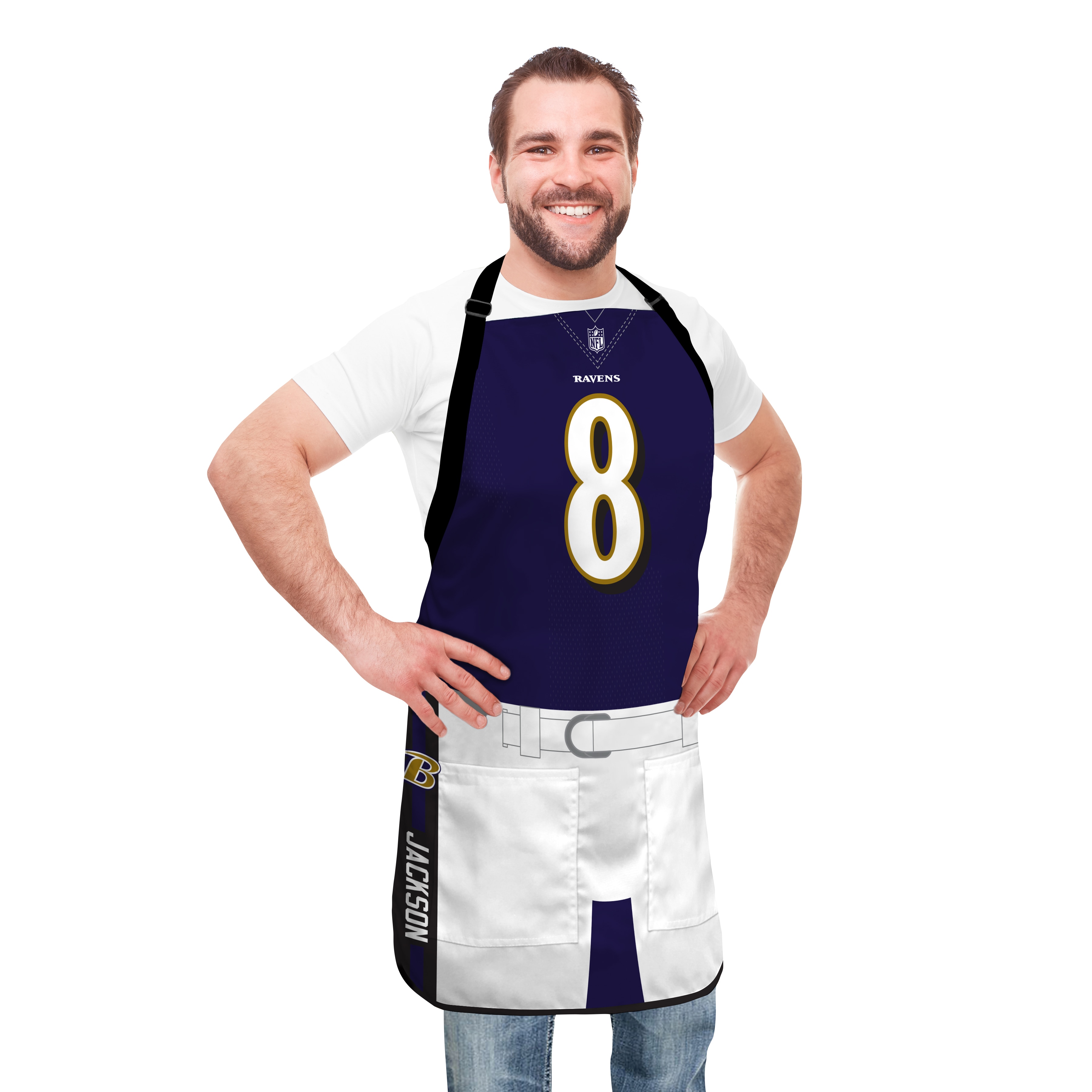 Baltimore Ravens NFL Jersey Apron - Lamar Jackson