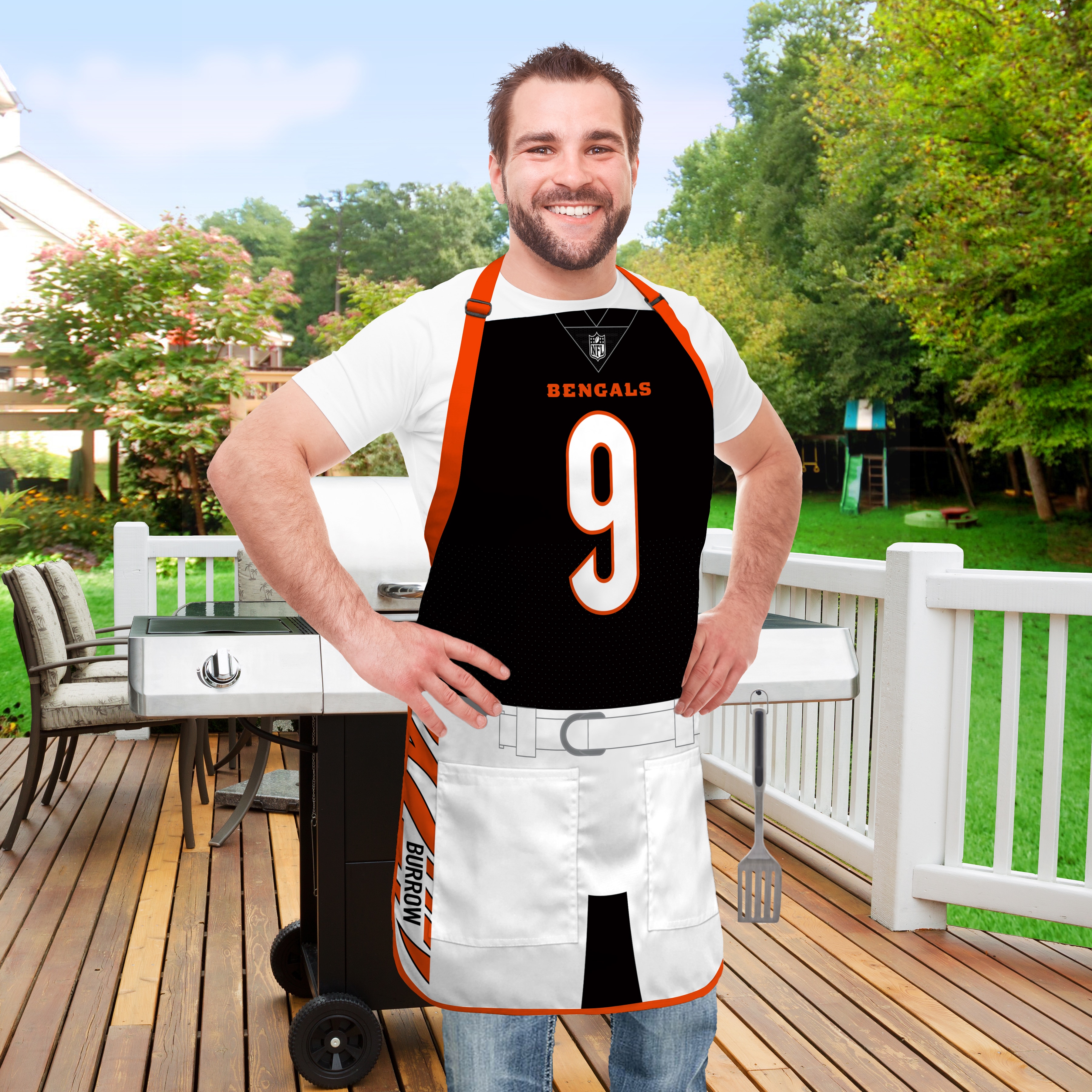 Cincinnati Bengals NFL Jersey Apron - Joe Burrow