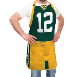 Green Bay Packers NFL Player Jersey Apron - Aaron Rodgers