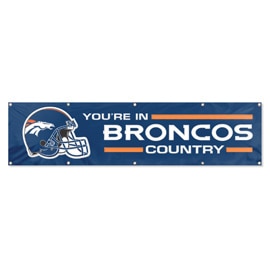 Denver Broncos Giant 8' x 2' Banner