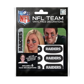 Las Vegas Raiders Face Decorations