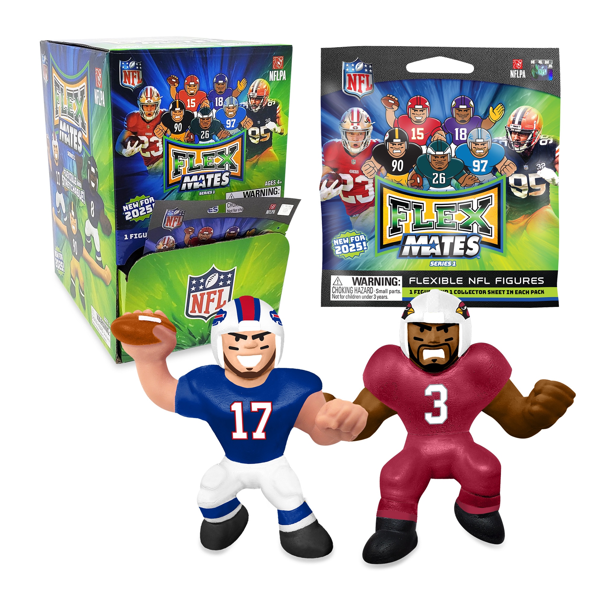NFL FlexMates Gravity Feed Display 2025
