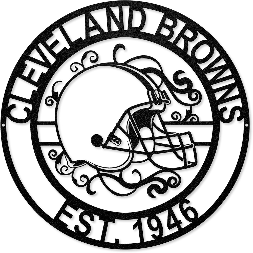 Cleveland Browns Laser Cut Metal Sign