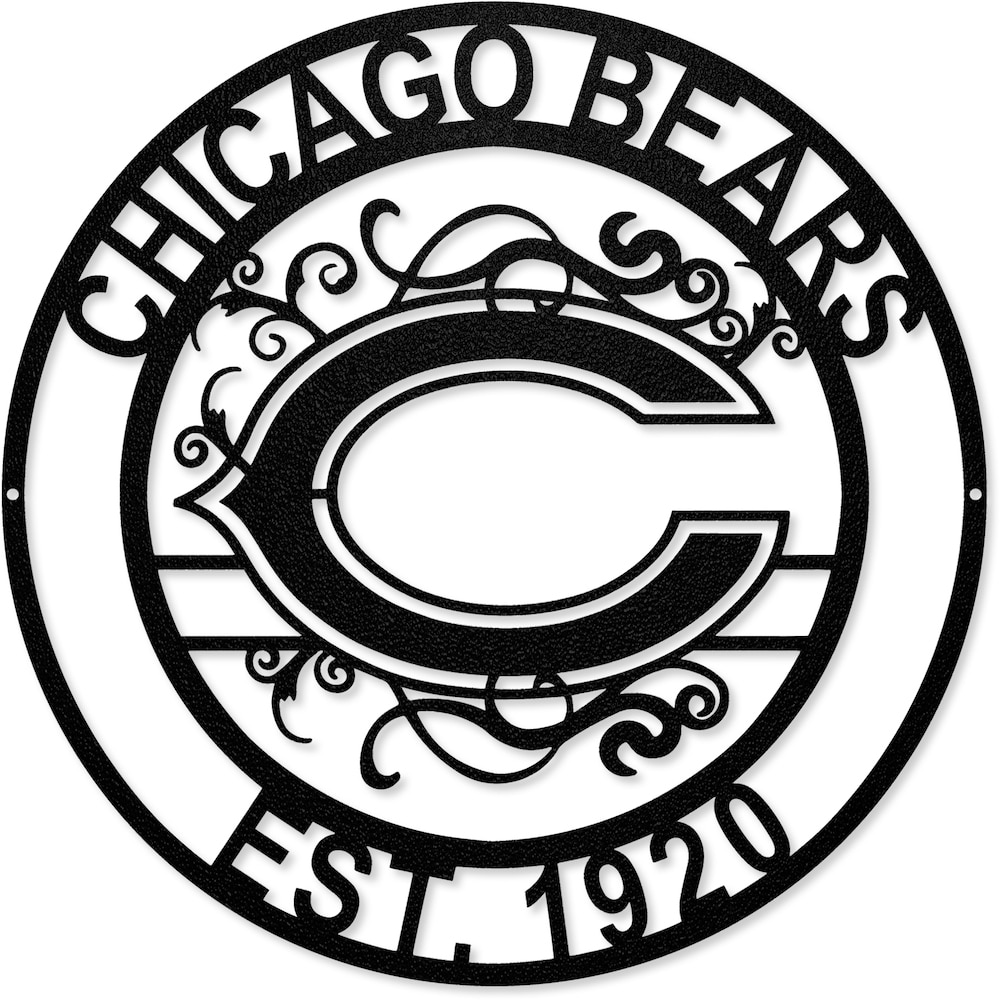 Chicago Bears Laser Cut Metal Sign