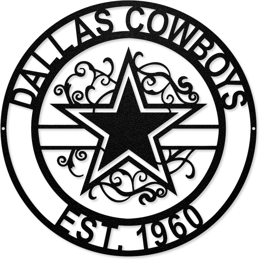 Dallas Cowboys Laser Cut Metal Sign