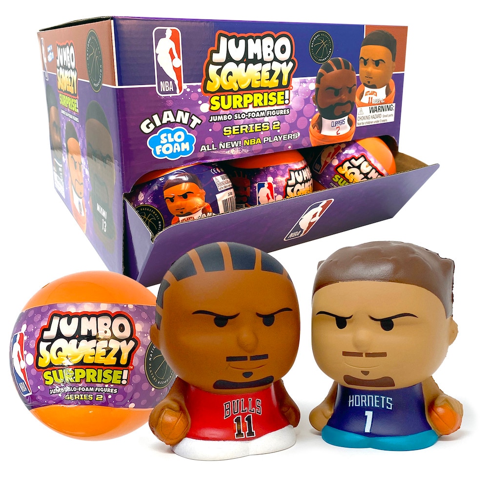 NBA Jumbo Squeezy Capsule Display - 18 ct