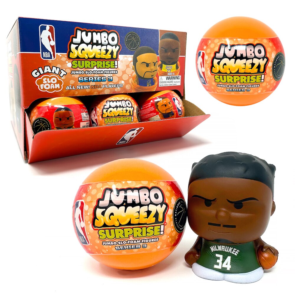 NBA Jumbo Squeezy Capsule Display - 18 ct 2024