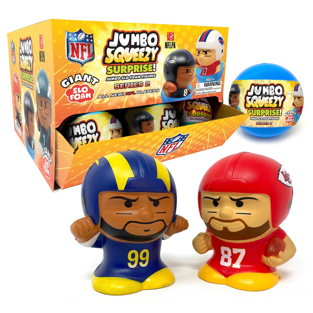 NFL Jumbo Squeezy Capsule Display Series 2 - 18 ct