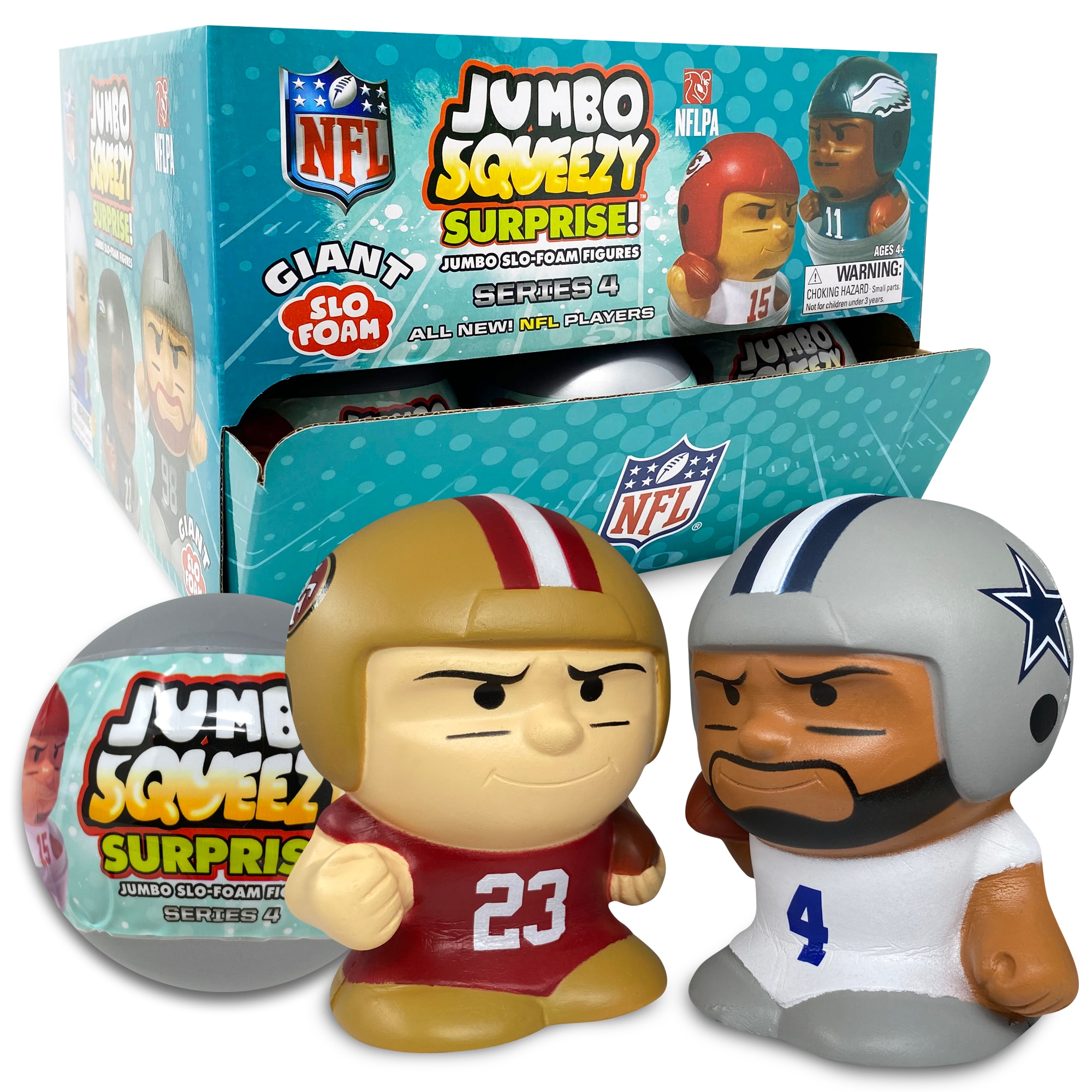 NFL Jumbo Squeezy Capsule Display 2025 - 18 ct