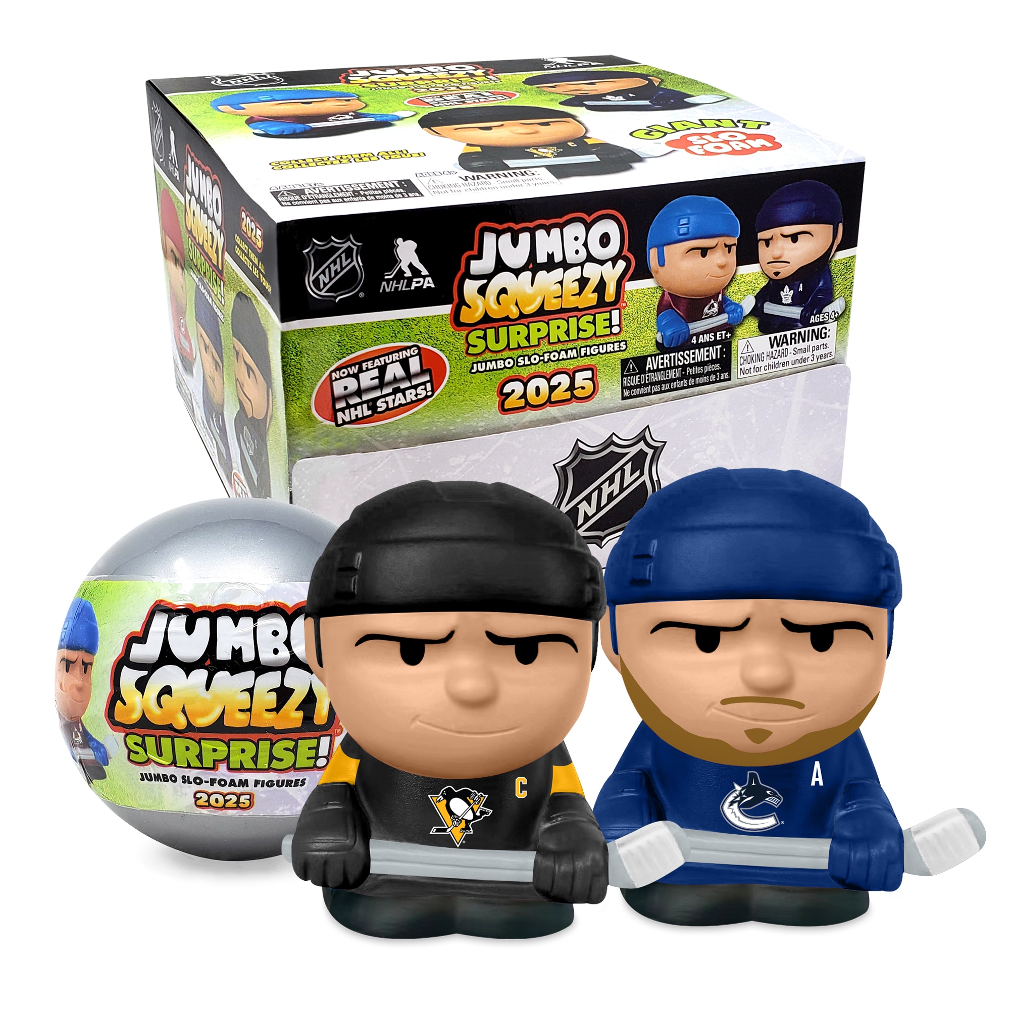 NHL Jumbo Squeezy Capsule Display 2025 - 18 ct