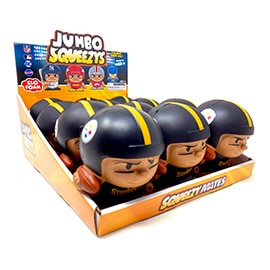 Pittsburgh Steelers Jumbo Squeezy 12pc Display