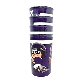 Baltimore Ravens Party Cup 4 Pack