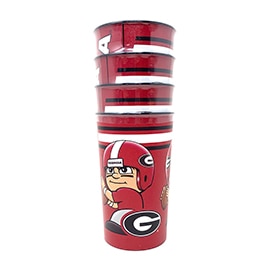 University of Georgia Party Cup 4 Pack