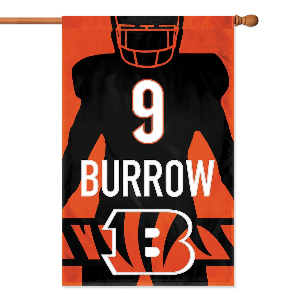 Joe Burrow Silhouette Banner Flag