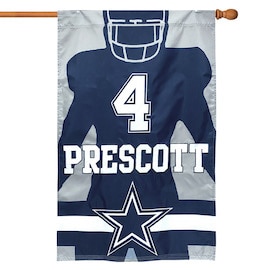 Dak Prescott Silhouette Banner Flag