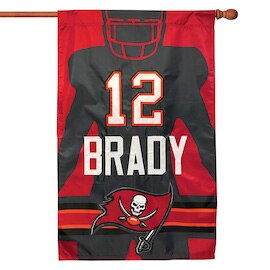 Tom Brady Silhouette Banner Flag
