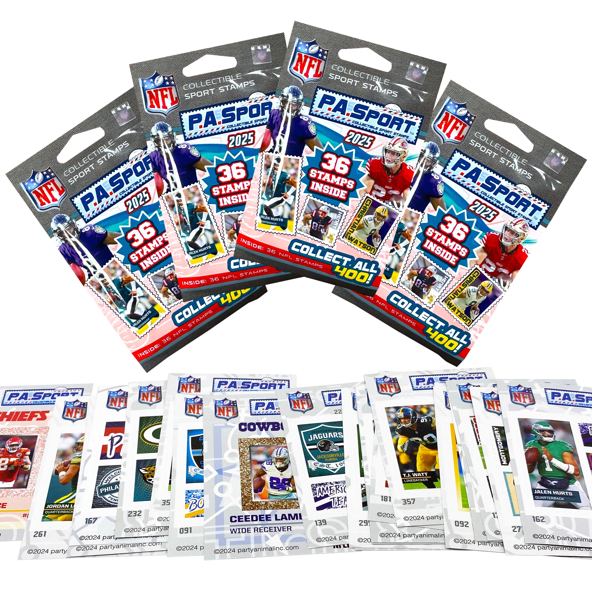 4 Blind Packs, P.A.Sport Stamps Series 3