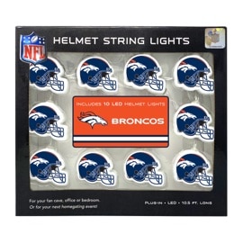 Denver Broncos LED Helmet String Lights