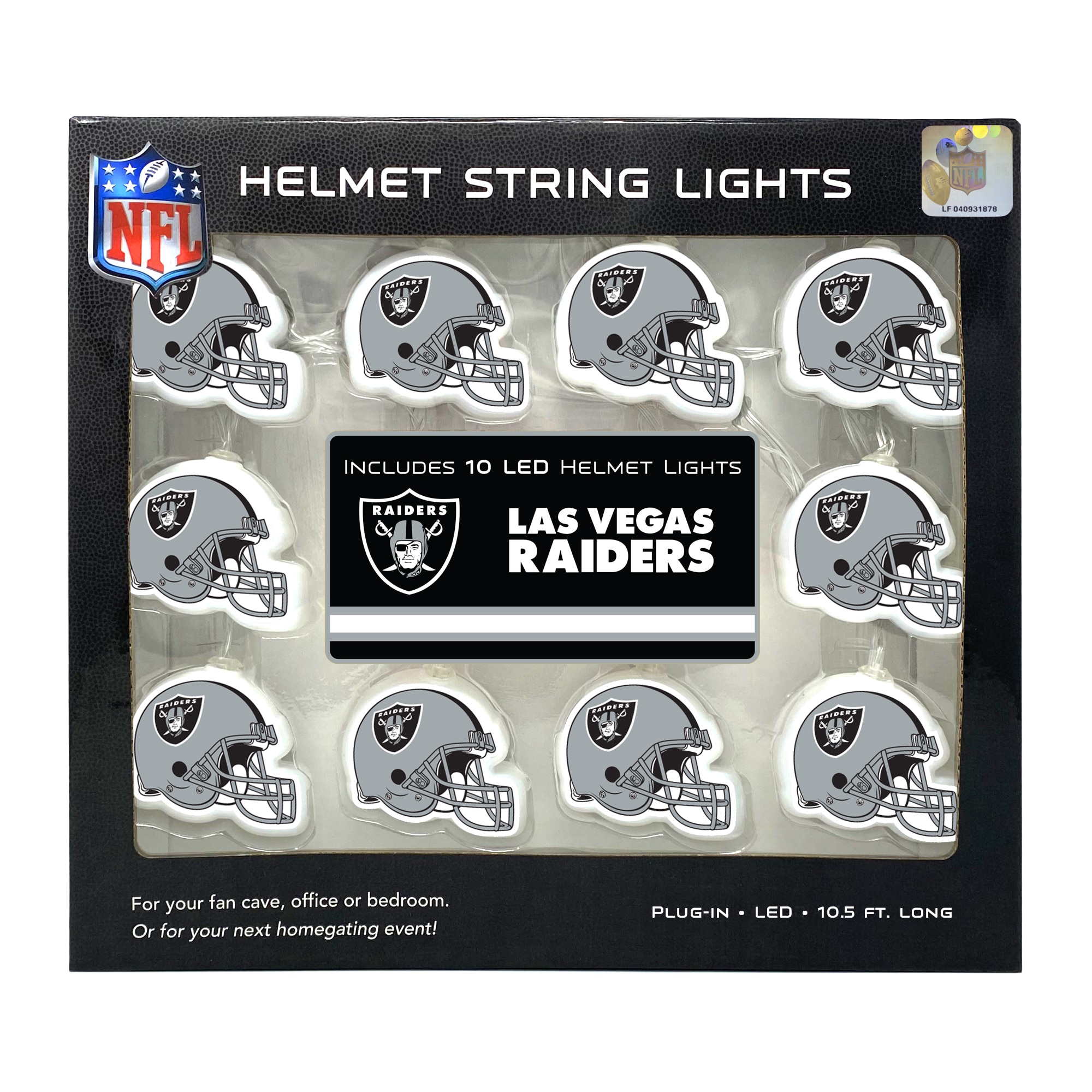 Las Vegas Raiders LED Helmet String Lights