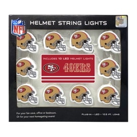 San Francisco 49ers LED Helmet String Lights