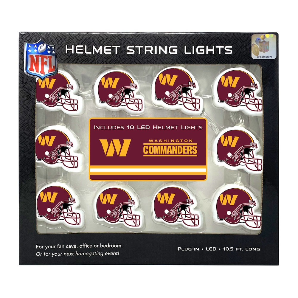 Washington Commanders LED Helmet String Lights