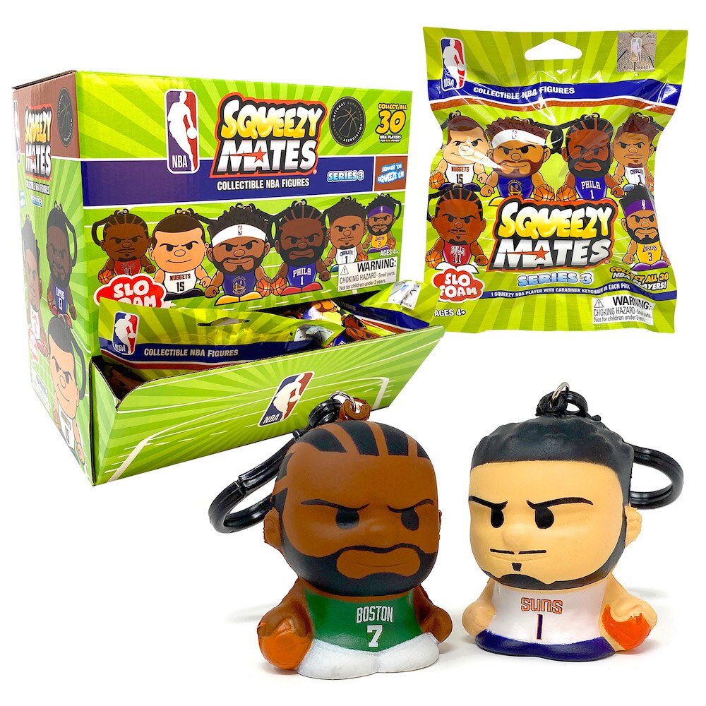 SqueezyMates NBA Series 3 Gravity Feed Display