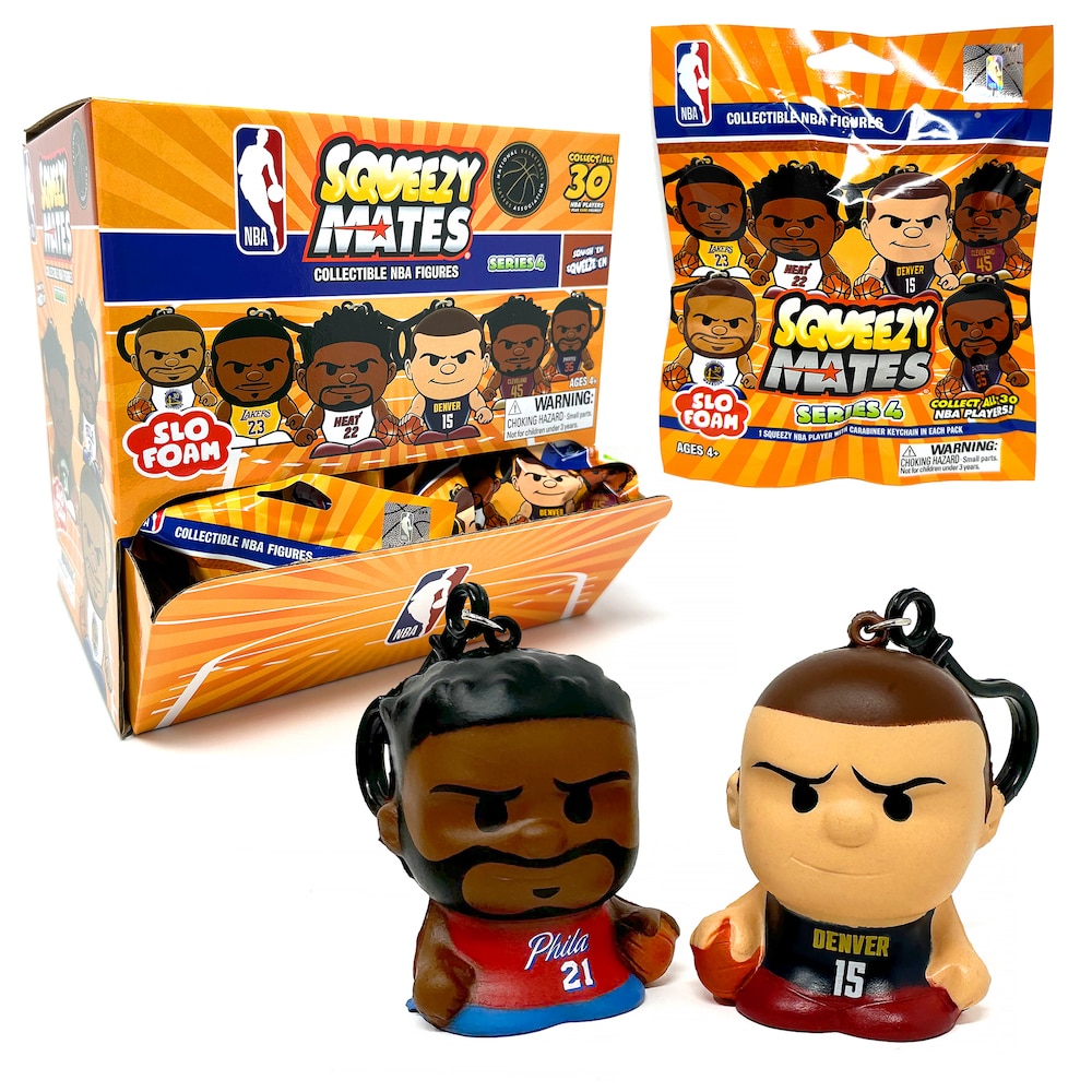 SqueezyMates NBA 2024 Gravity Feed Display