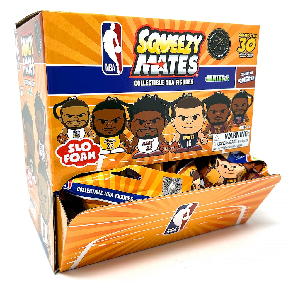 SqueezyMates NBA 2025 Gravity Feed Display