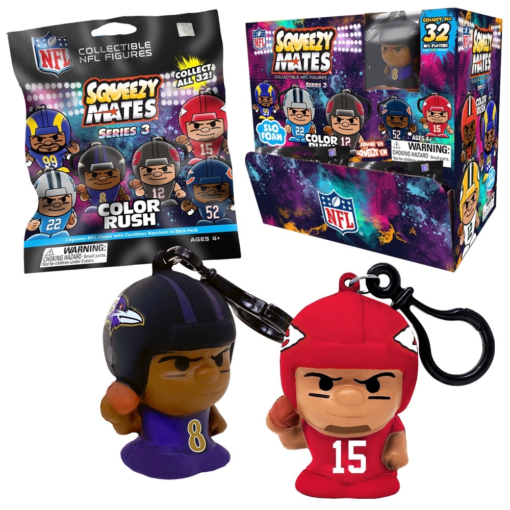 SqueezyMates NFL Series 3 Gravity Feed Display