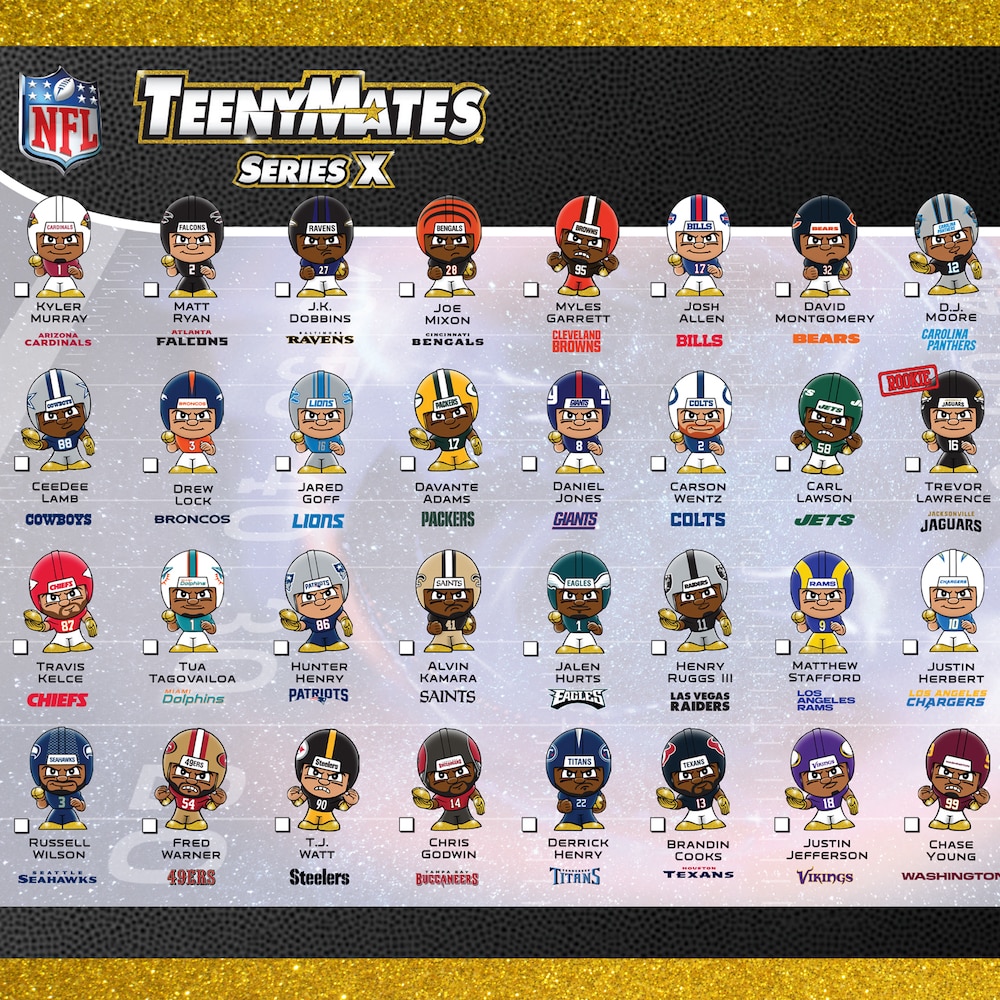 TeenyMates NFL Series X Gravity Feed