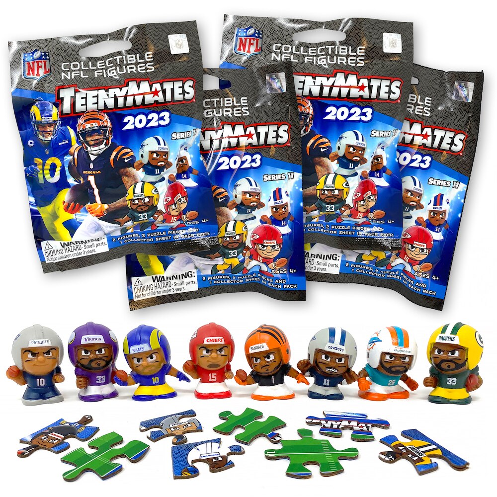 4 Blind Packs, TeenyMates NFL 2023