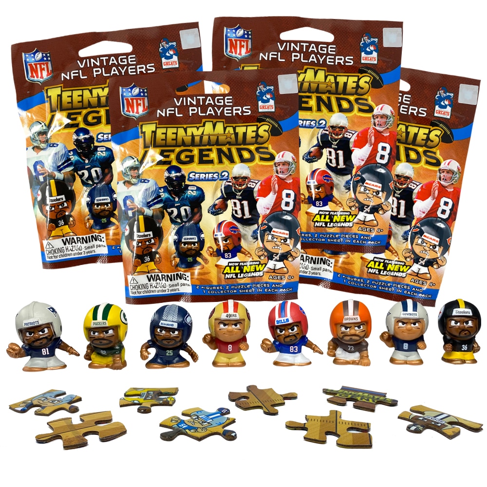 4 Blind Packs, TeenyMates NFL Legends S2