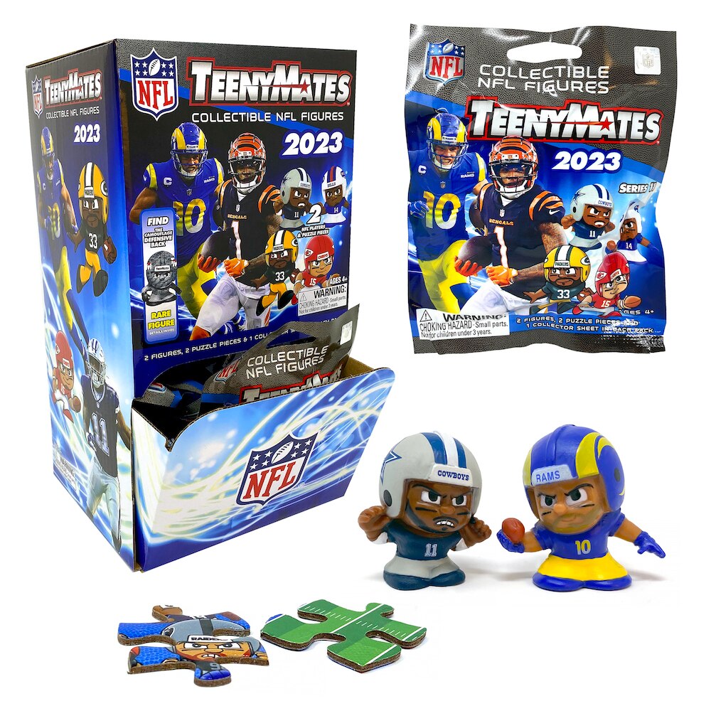 NFL TeenyMates Gravity Feed Display 2023