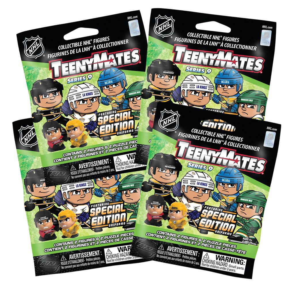 4 Blind Packs, TeenyMates NHL Series 9