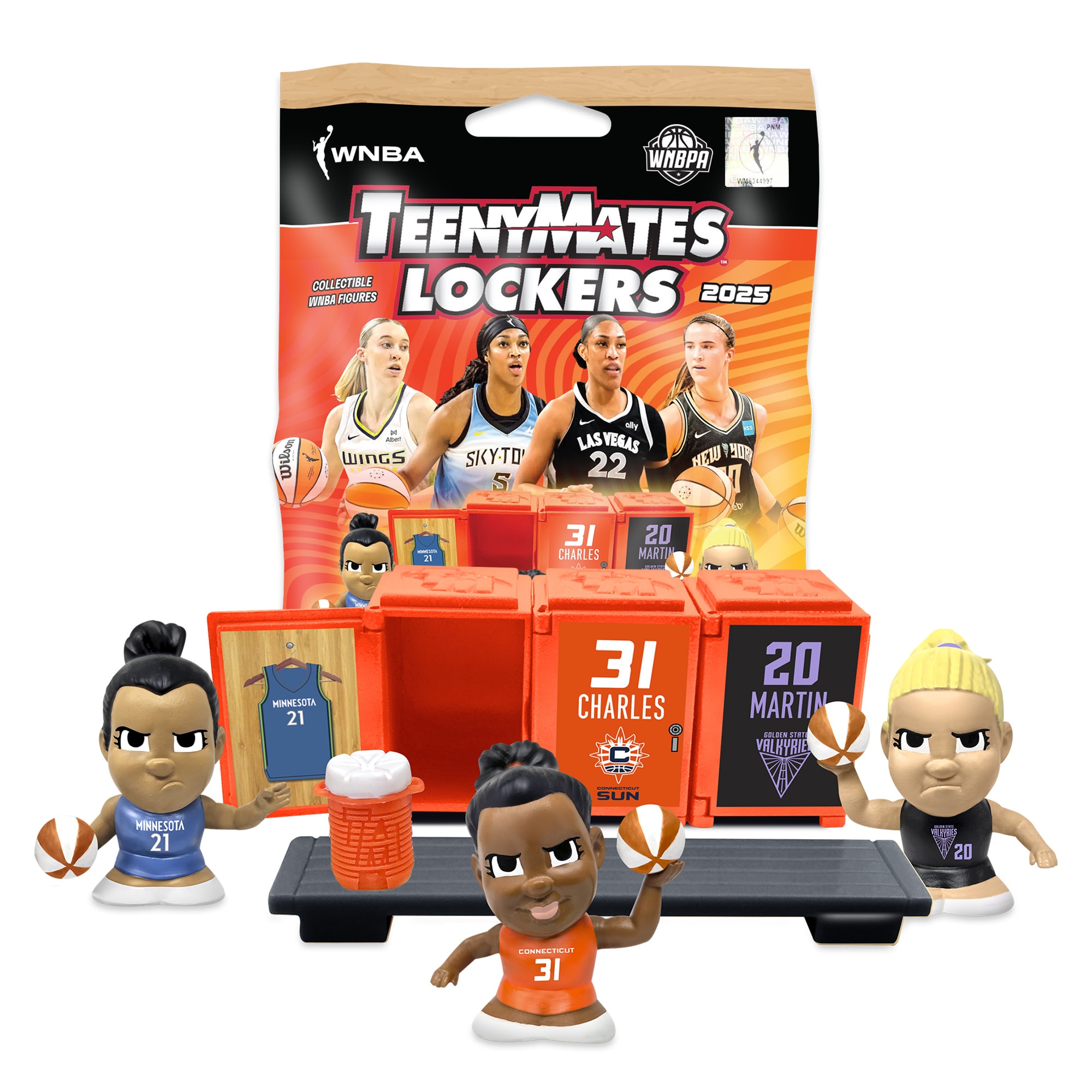 TeenyMates WNBA 2025 Locker Room Set