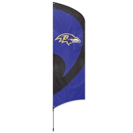 Baltimore Ravens Tall Team Flag Kit with Pole