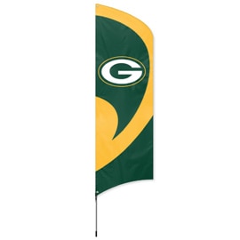 Green Bay Packers Tall Team Flag Kit with Pole