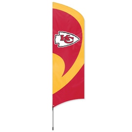 Kansas City Chiefs Tall Team Flag Kit with Pole