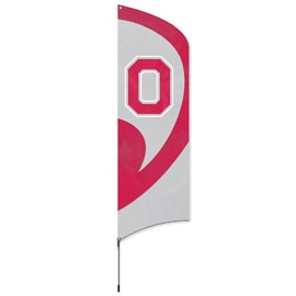 Ohio State Tall Team Flag Kit with Pole