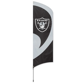 Las Vegas Raiders Tall Team Flag Kit with Pole