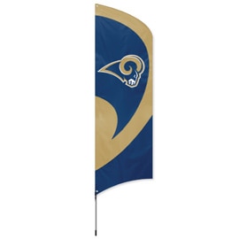 Los Angeles Rams Tall Team Flag Kit with Pole