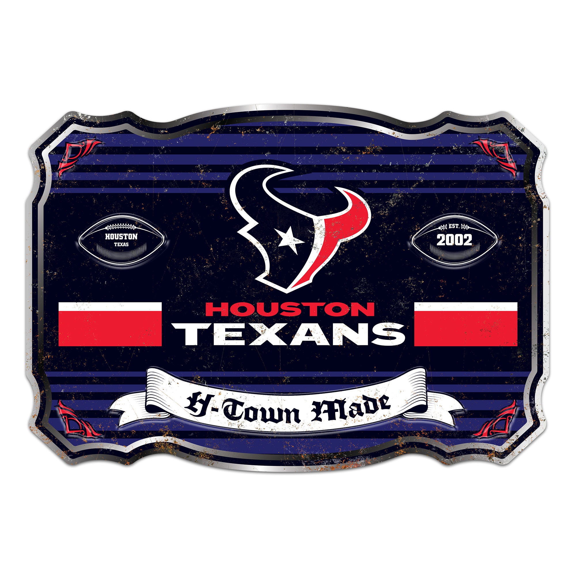 Houston Texans Giant Metal Sign
