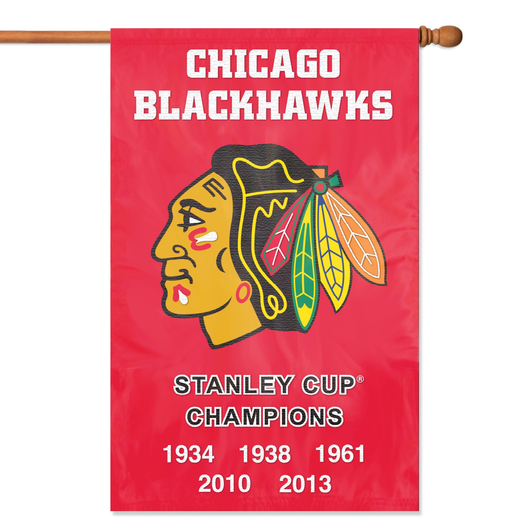 Chicago Blackhawks Championship Premium Banner Flag