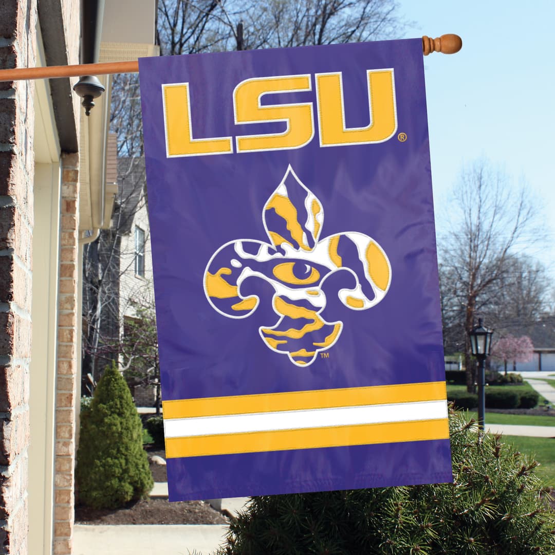 LSU Tigers Premium Banner Flag Fleur-De-Lis