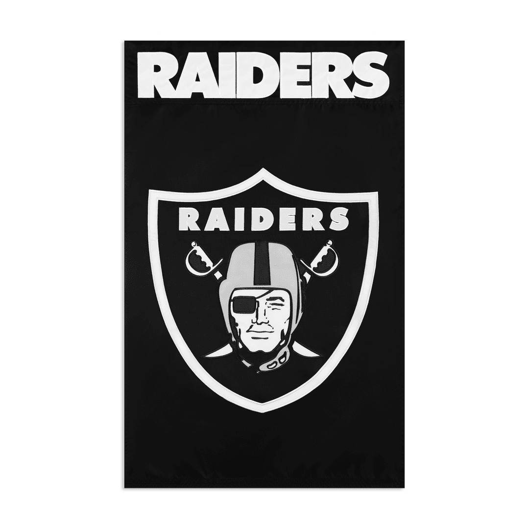 Las Vegas Raiders Applique Banner Flag