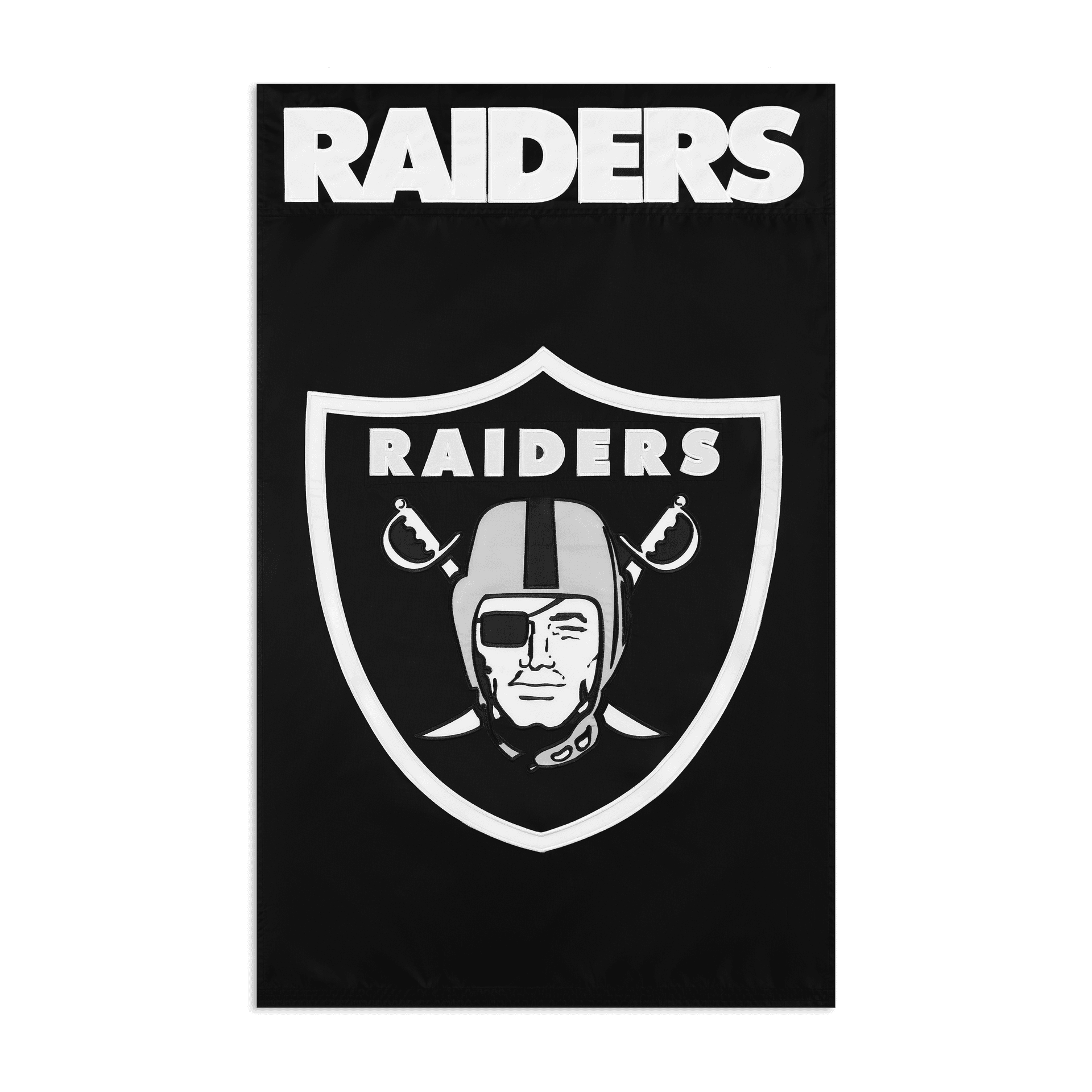 Las Vegas Raiders Applique Banner Flag