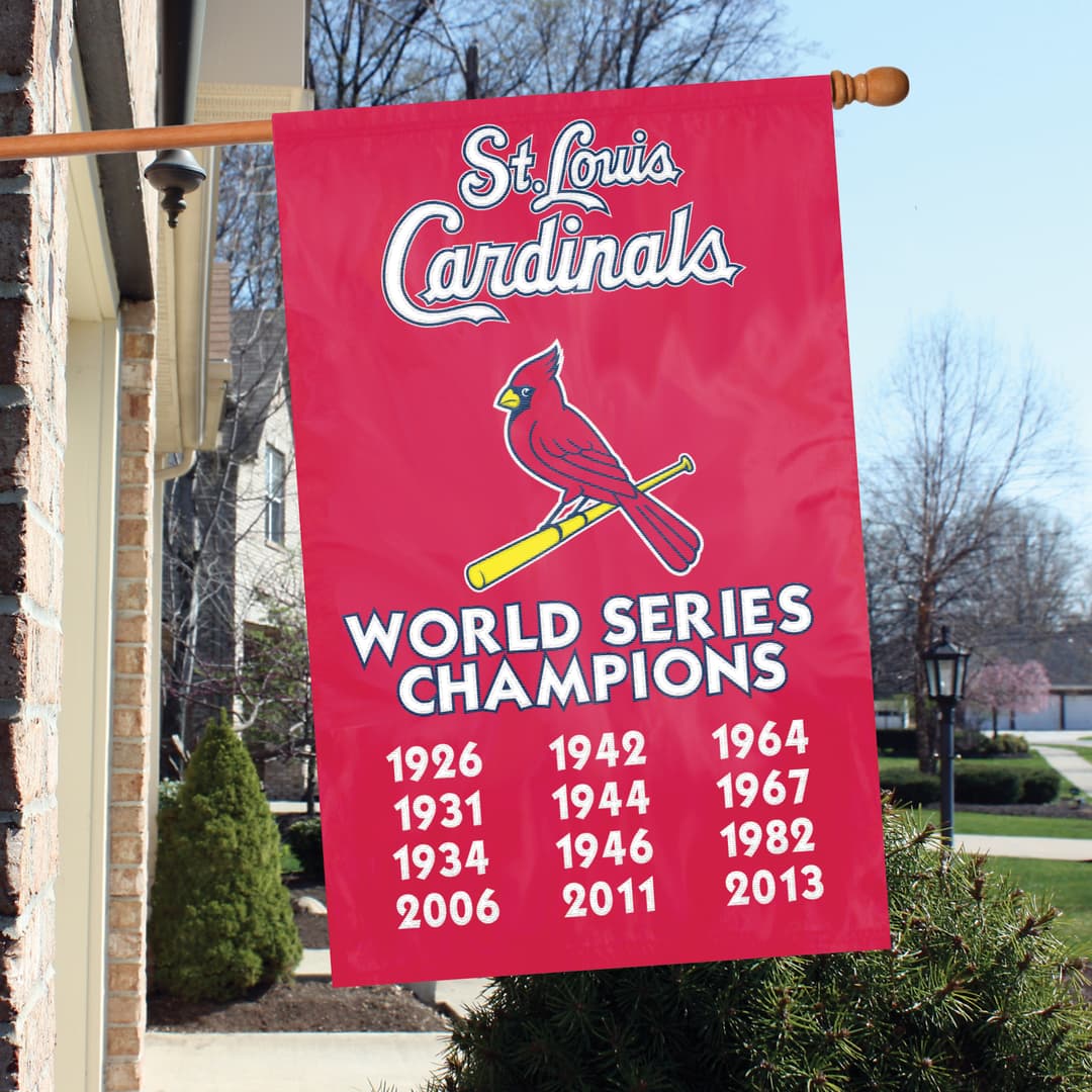 St. Louis Cardinals Champs Applique Banner Flag